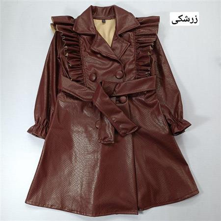 مانتو چرم پوست ماری
