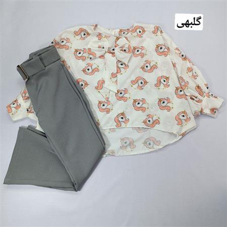 شومیز شلوار تکشاخ آستین کیمونو