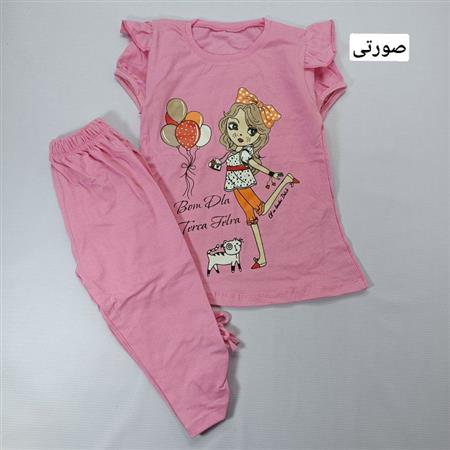 تیشرت شلوار دختر و بادکنک