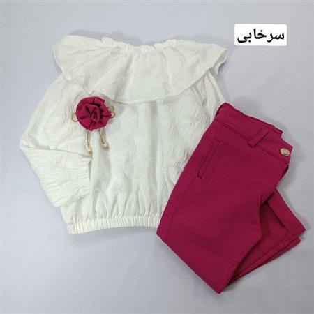 شومیز شلوار یقه دلبر گلناز