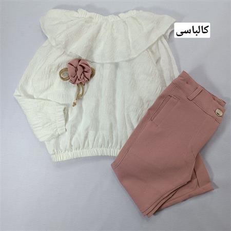 شومیز شلوار یقه دلبر گلناز