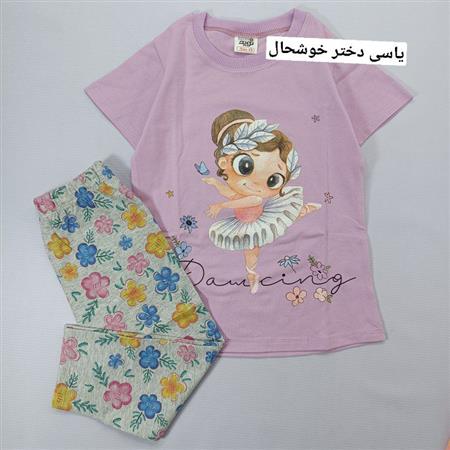 تیشرت شلوار دخترانه میکس
