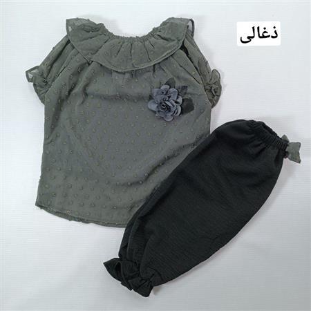 شومیز شلوار یقه دلبر ملیسا
