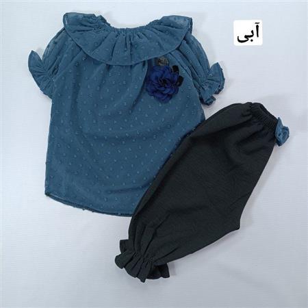 شومیز شلوار یقه دلبر ملیسا