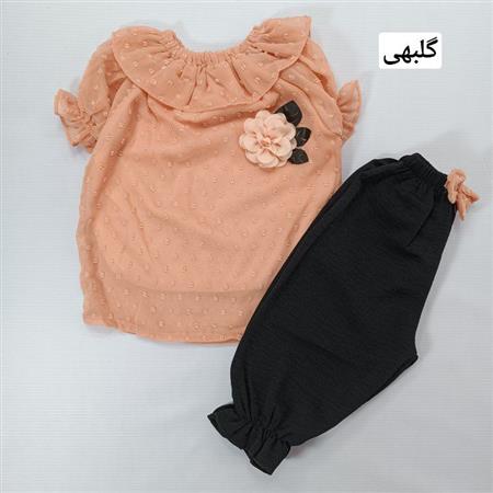 شومیز شلوار یقه دلبر ملیسا