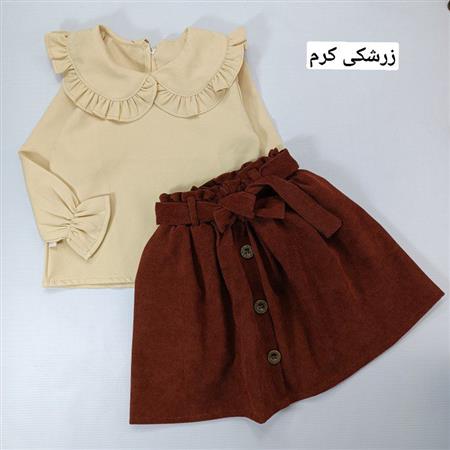 شومیز دامن ارغوان