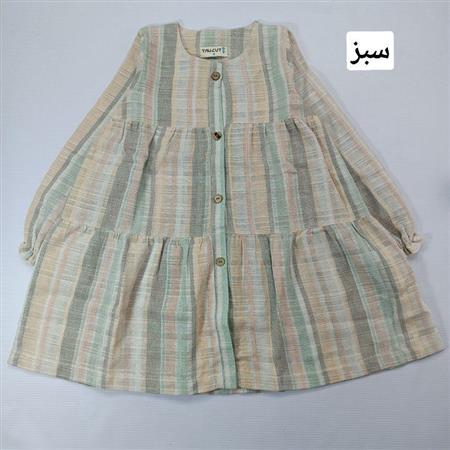 پیراهن یقه گرد گندم