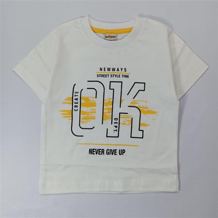 تیشرت تک سفید OK