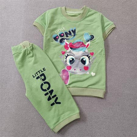 تیشرت شلوارک سبز Pony تکسایز