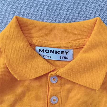 تیشرت نارنجی Monkey تکسایز