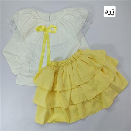 شومیز دامن یقه دلبر پاپیونی ۲