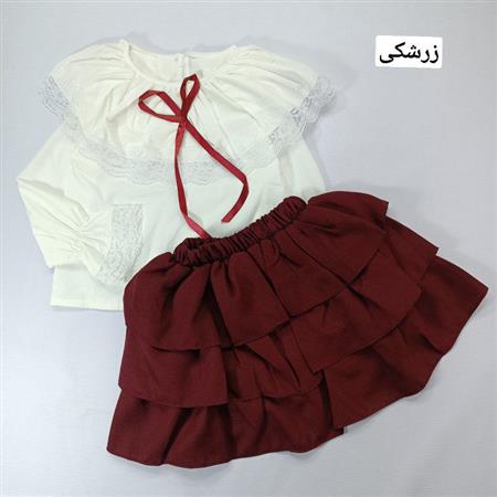 شومیز دامن یقه دلبر پاپیونی ۲