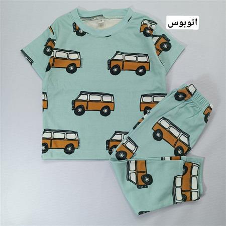 تیشرت شلوار چاپ فانتزی