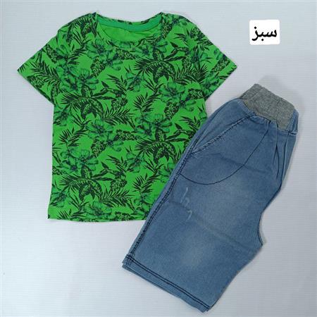 تیشرت شلوارک اسپرت برگ ها