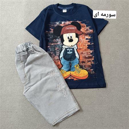 تیشرت شلوارک میکی تکسایز