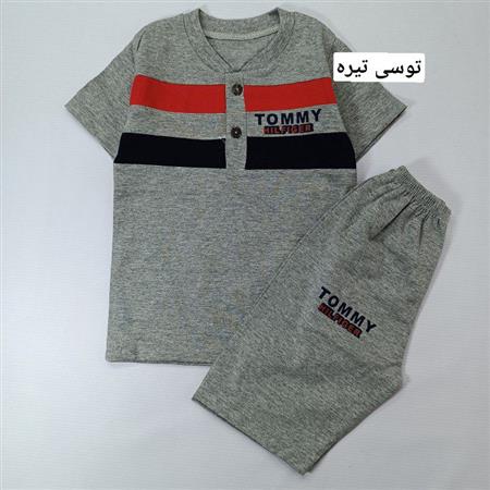 تیشرت شلوارک سه رنگ Tommy
