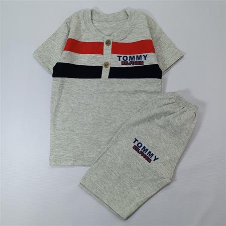 تیشرت شلوارک سه رنگ Tommy