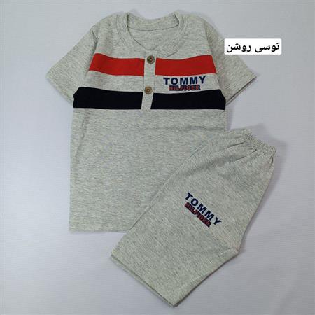 تیشرت شلوارک سه رنگ Tommy
