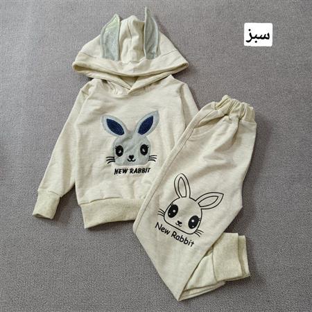 هودی شلوار New Rabbit تکسایز