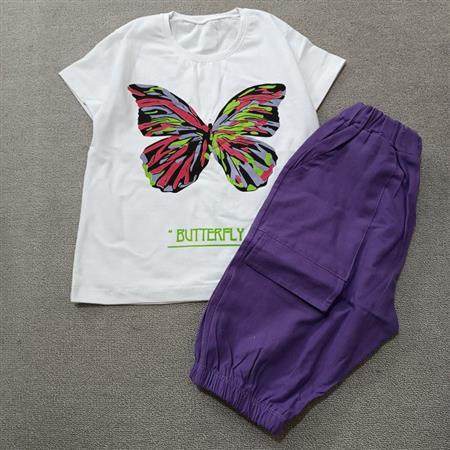تیشرت شلوارک Butterfly تکسایز