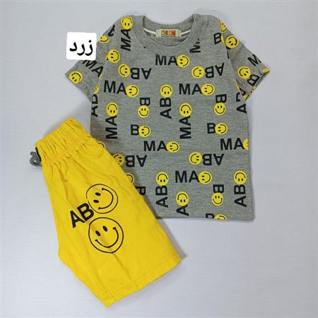 تیشرت شلوارک استیکر حروف انگلیسی