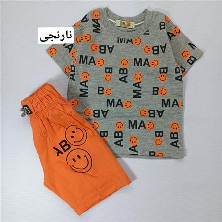 تیشرت شلوارک استیکر حروف انگلیسی