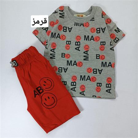 تیشرت شلوارک استیکر حروف انگلیسی