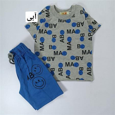 تیشرت شلوارک استیکر حروف انگلیسی