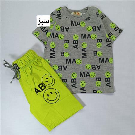 تیشرت شلوارک استیکر حروف انگلیسی