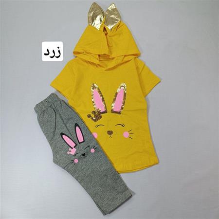 تیشرت شلوار خرگوش گوش پولکی