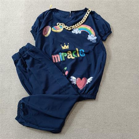 شومیز شلوار سورمه ای miracle تکسایز