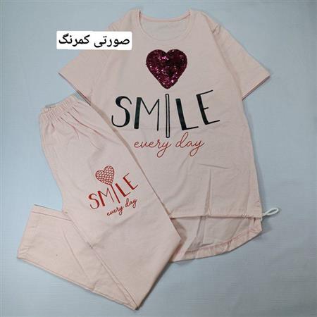 کراپ شلوار قلب پولکی