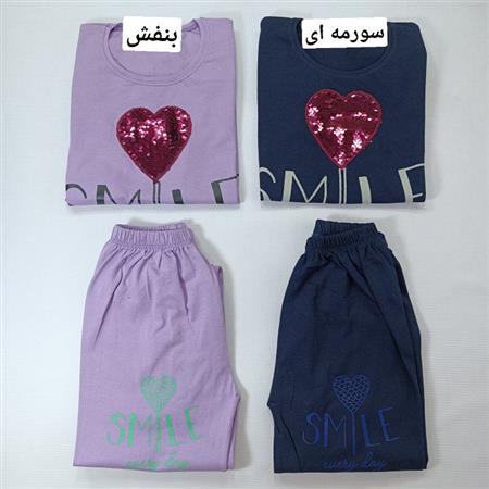 کراپ شلوار قلب پولکی
