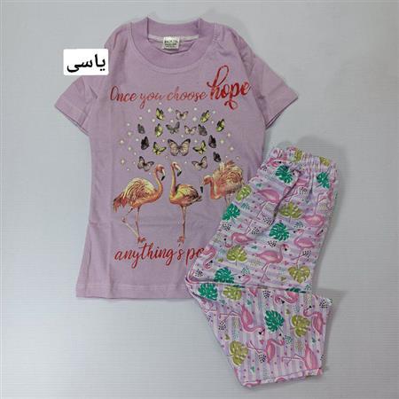 تیشرت شلوار فلامینگو پروانه