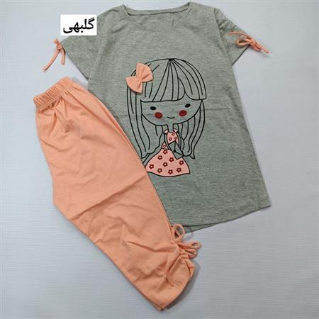 تیشرت شلوارک دختر دامن گلگلی
