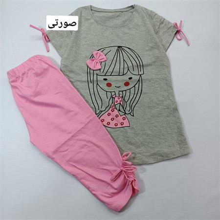 تیشرت شلوارک دختر دامن گلگلی