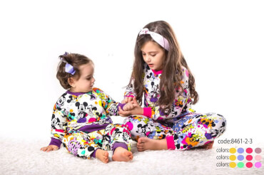 ست راحتی میکی آبرنگی سایز بزرگ