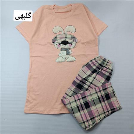تیشرت شلوارک خرگوش کلاه به سر