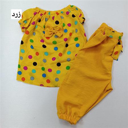 شومیز شلوار توپی پاپیونی