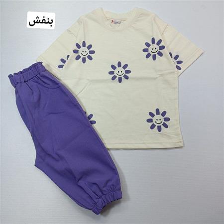 تیشرت شلوارک گلهای خندان