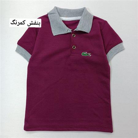 تیشرت جودون تمساح یقه رنگی