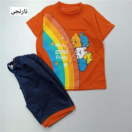 تیشرت شلوارک Hello animal