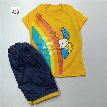 تیشرت شلوارک Hello animal
