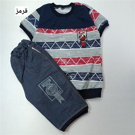 تیشرت شلوارک زیگزاکی سپهر