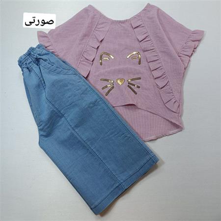 کراپ شلوارک گربه پولکی