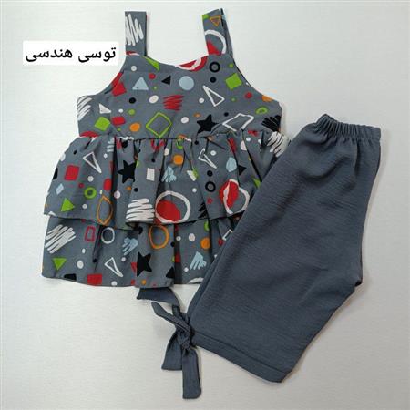 تاپ شلوارک هندسی