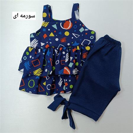 تاپ شلوارک هندسی