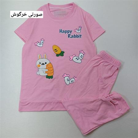 تیشرت شلوارک خرگوش و گربه بازیگوش