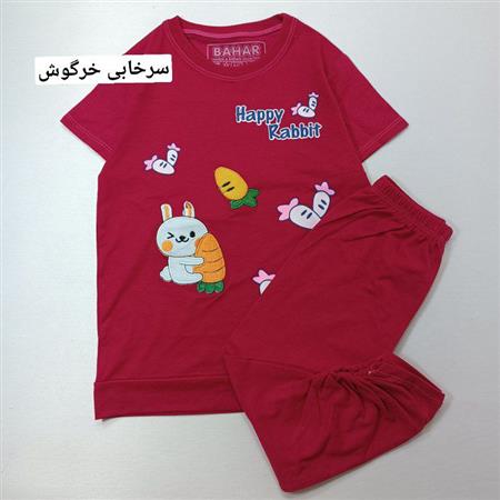 تیشرت شلوارک خرگوش و گربه بازیگوش