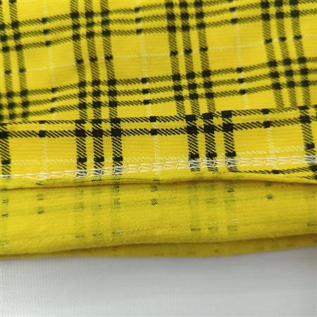 تیشرت شلوارک چهارخونه زرد